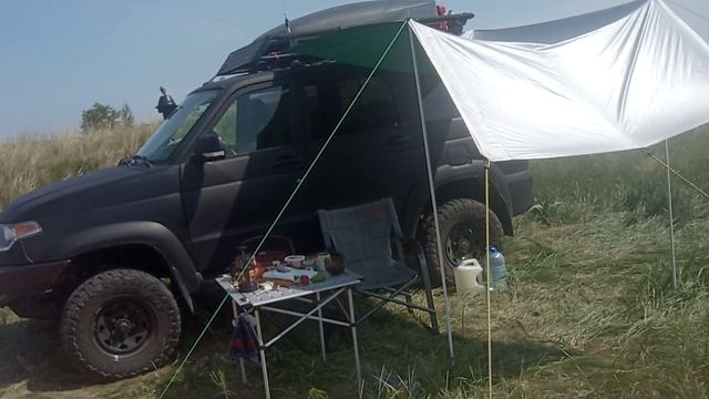 Наш лагерь на Аркаиме.