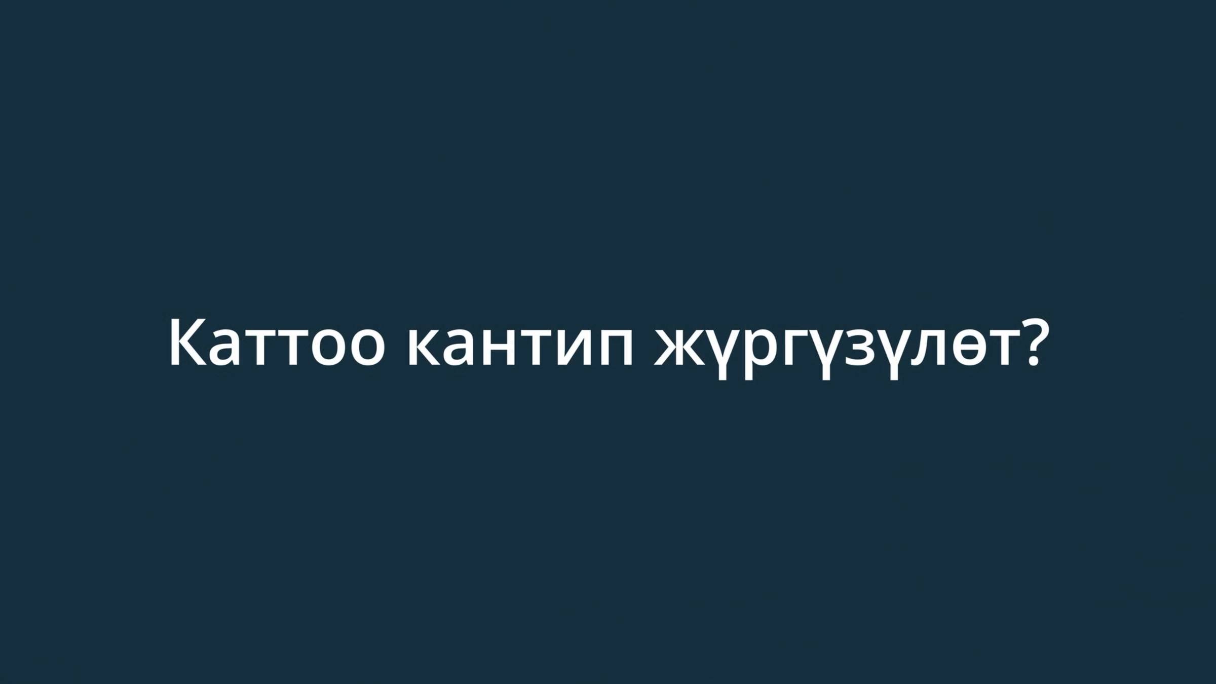 Каттоо кантип жүргүзүлөт?