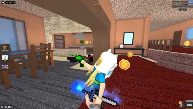 PLAYING MM2 AS FINN Keyboard ASMR