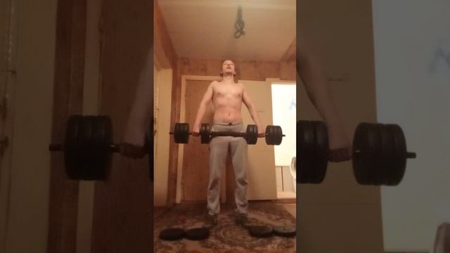 Делаю становую тягу дома