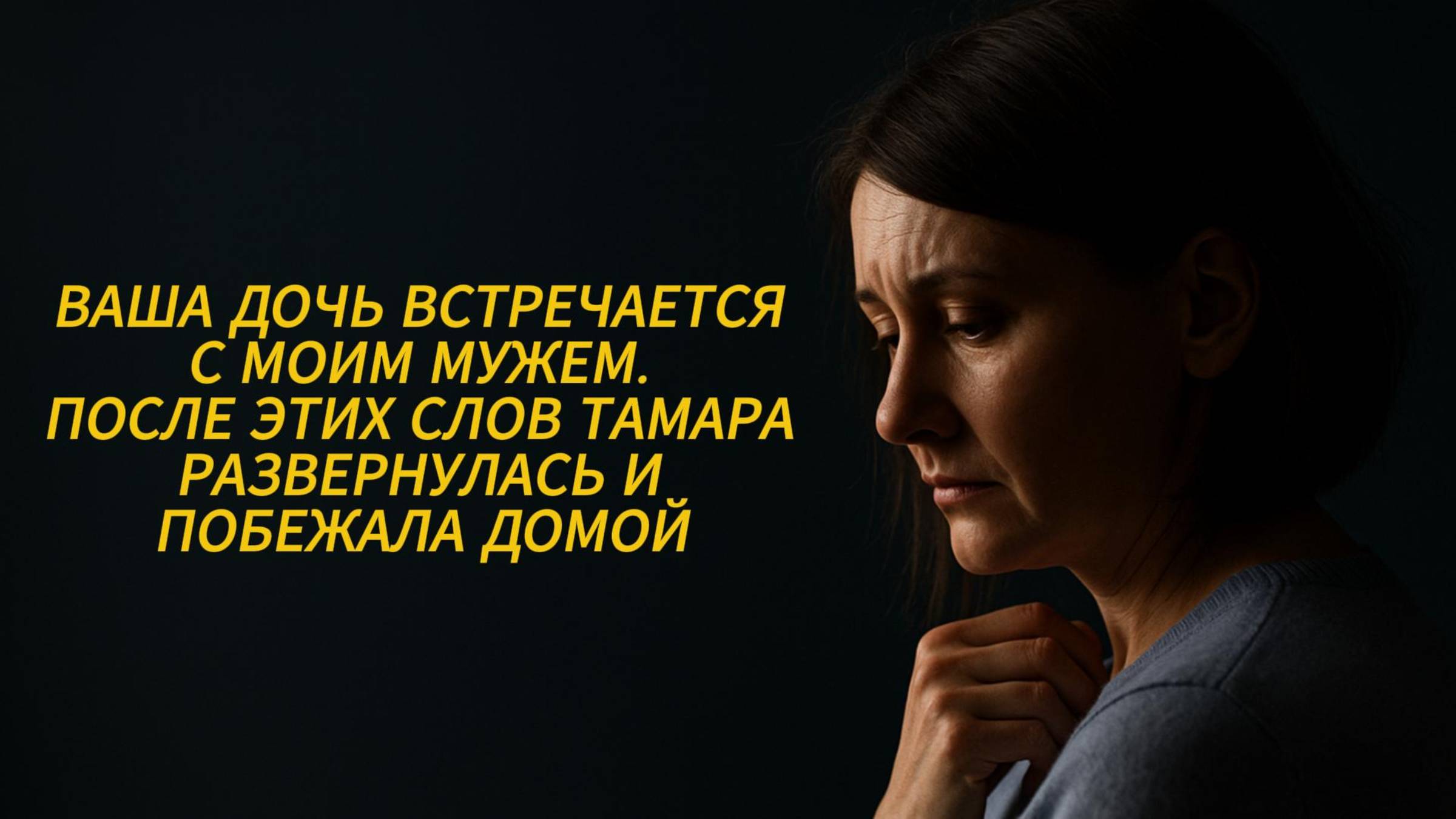 ИСТОРИИ ИЗ ЖИЗНИ: ВАША ДОЧЬ ВСТРЕЧАЕТСЯ С МОИМ МУЖЕМ. ПОСЛЕ ЭТИХ СЛОВ ТАМАРА РАЗВЕРНУЛАСЬ И ПОБЕЖАЛА