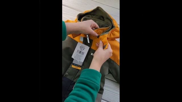 Комбинезон демисезонный Kerry PLAY K24004-330 (желтый, хаки)