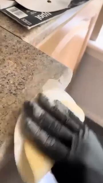 Восстановление камня кухонного стола