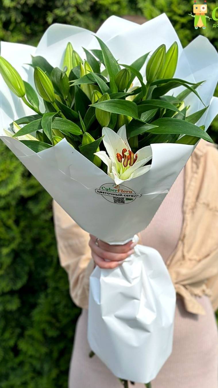 Доставка цветов Cyber Flora® | Кибер Флора® в Санкт-Петербурге - Букет лилий