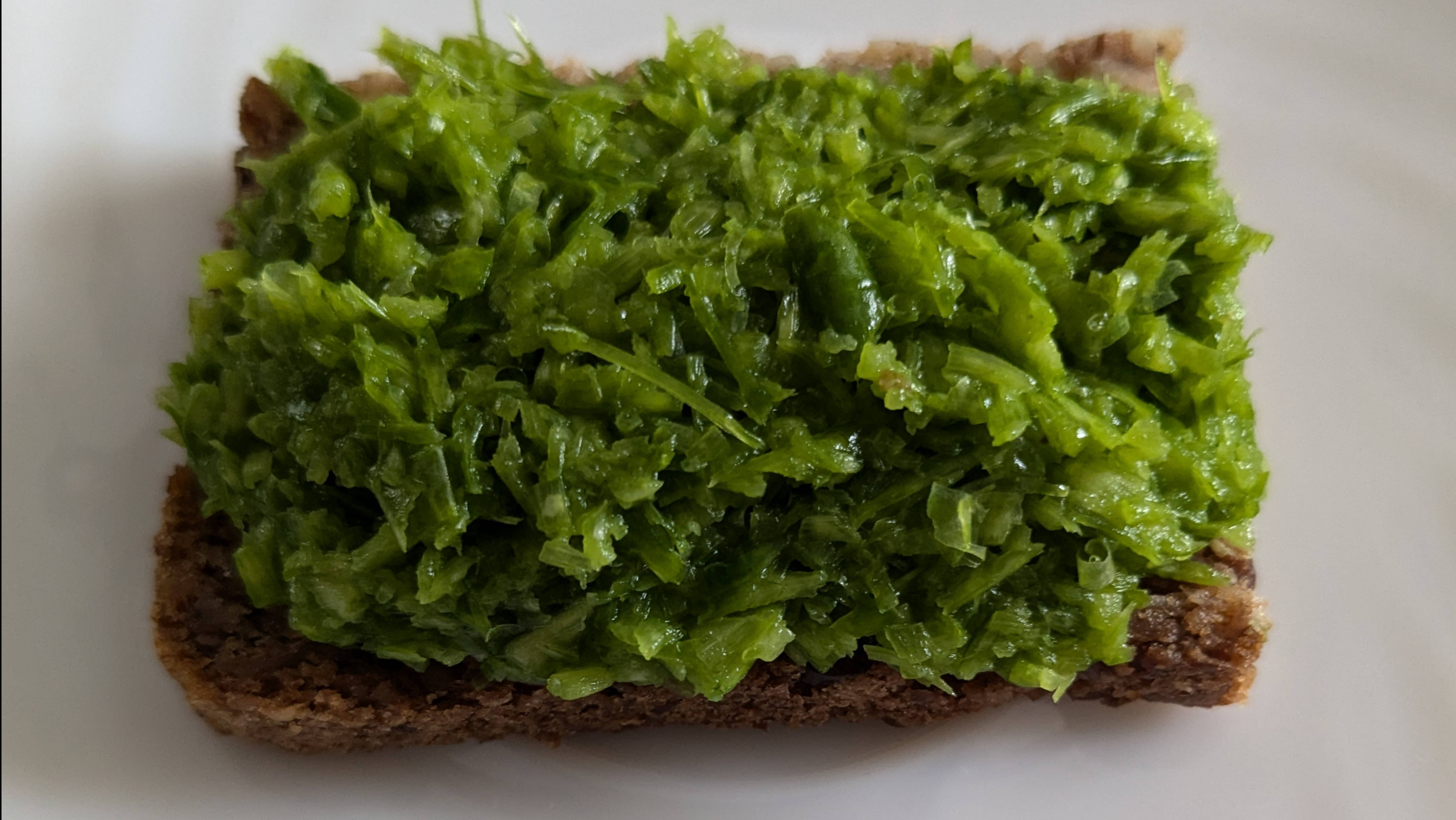 Паштет из зелёных стрелок чеснока. Очень острый и вкусный!.