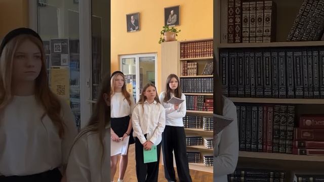 Юные актёры приняли участие в съемках клипа о русском языке в Центральной библиотеке