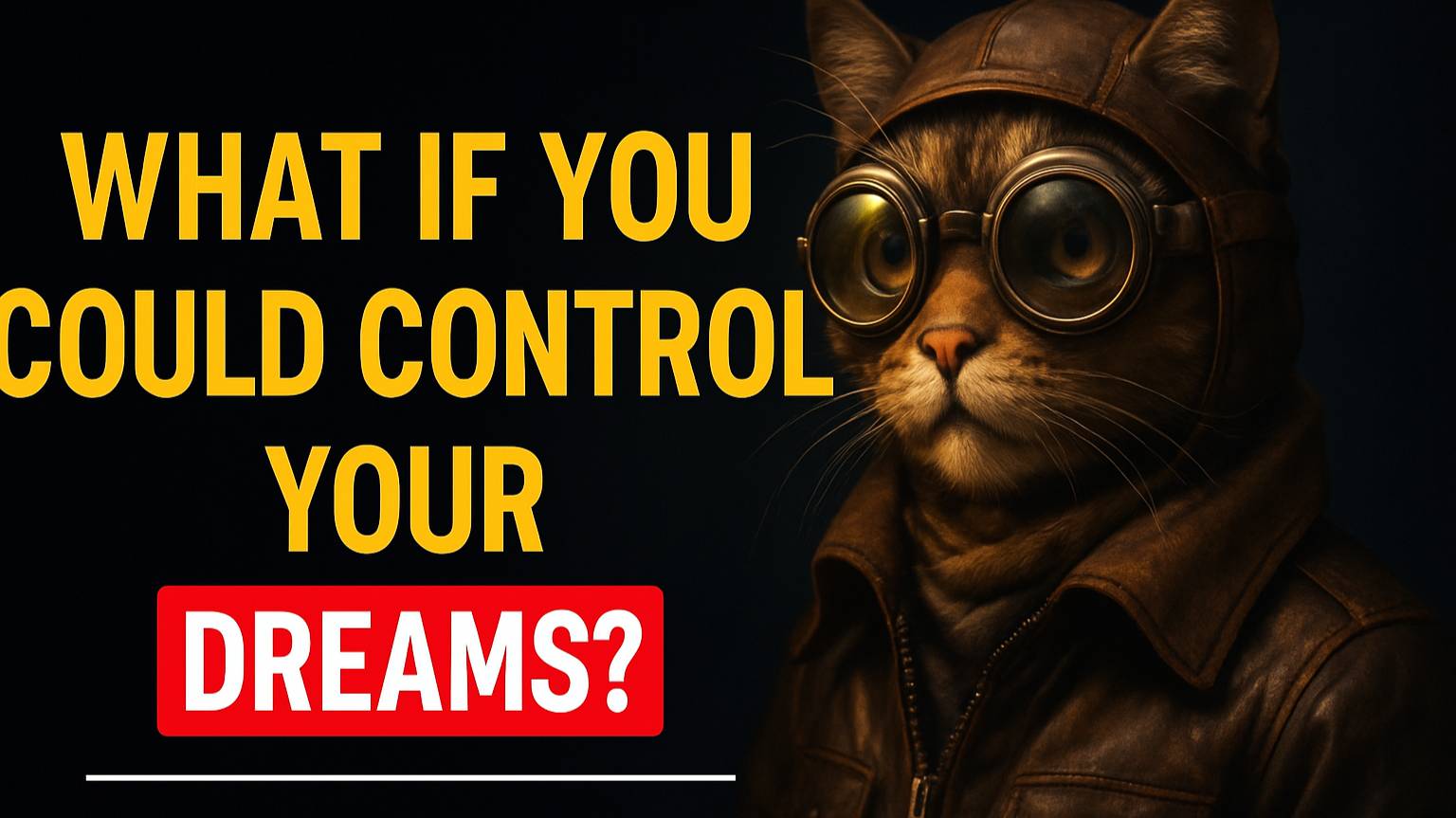 "Ever tried controlling your dreams?"