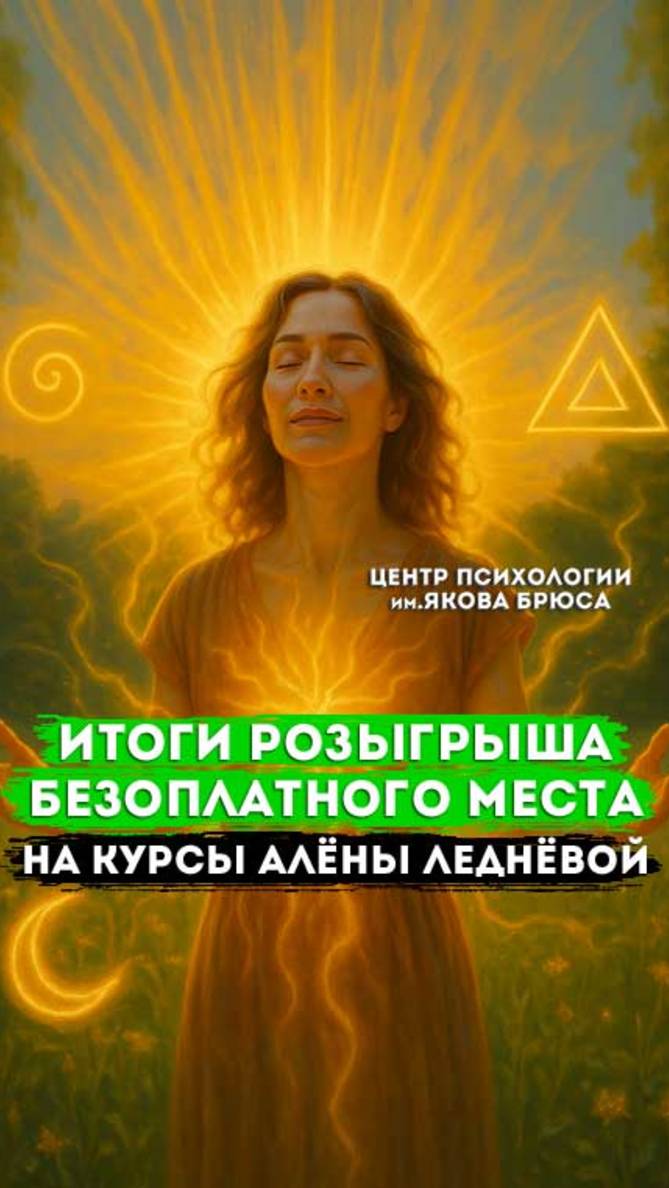 Розыгрыш бесплатного места на курс по гипнотелепатии с Алёной Леднёвой | Победитель объявлен!