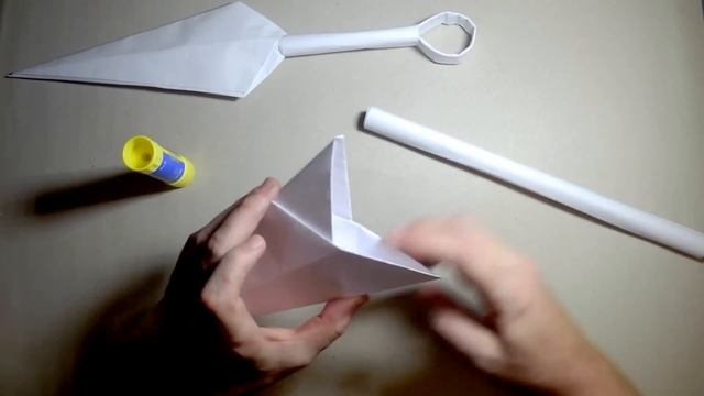 Как сделать Кунай из бумаги своими руками