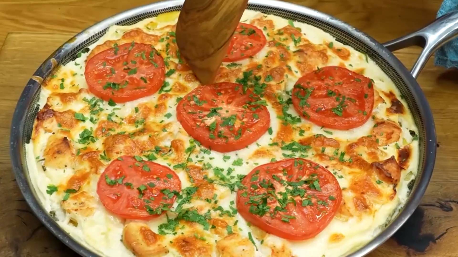 Курица с картошкой в сливочном соусе