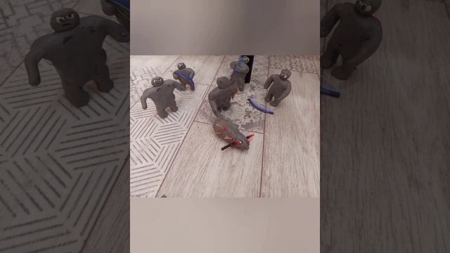 Охота первобытных пластилиновых воинов