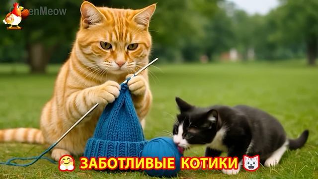 Заботливые котики спешат на помощь (99)