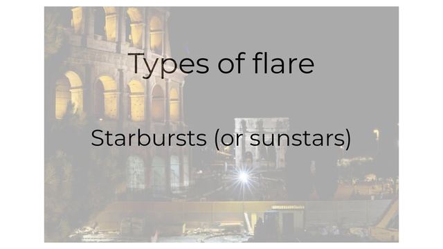 LENS FLARES.  The bad and the beautiful.  Why do lenses flare and what lenses are 'best' at flaring?