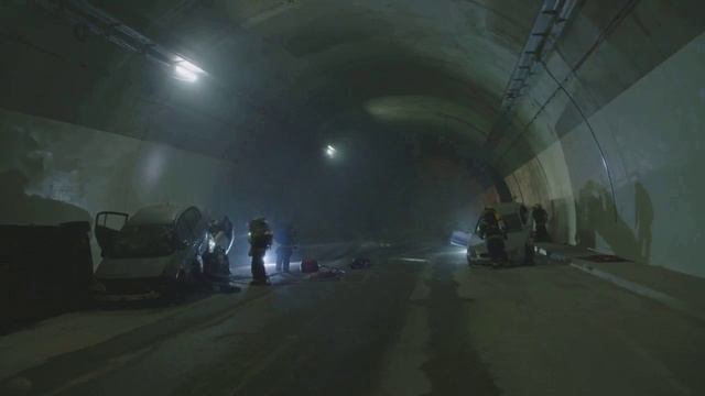 В Лефортовском тоннеле Москвы загорелся автомобиль