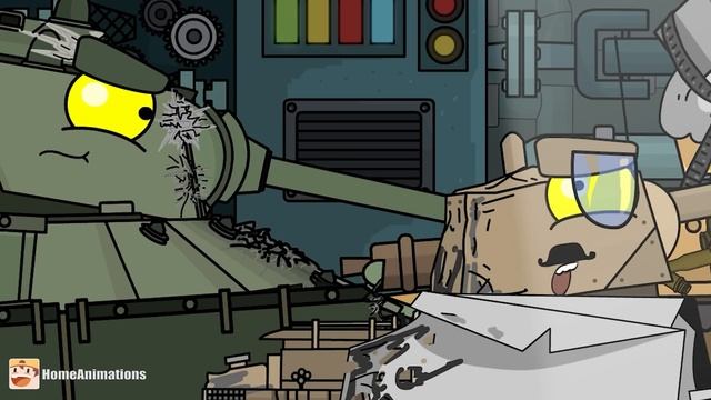 HomeAnimations – Мультики про танки  Безликий ： Широкая кость + Старые друзья - Мультики про танки