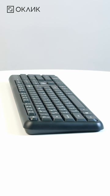 Клавиатура Oklick K888W, USB, Радиоканал, с гравировкой, черный