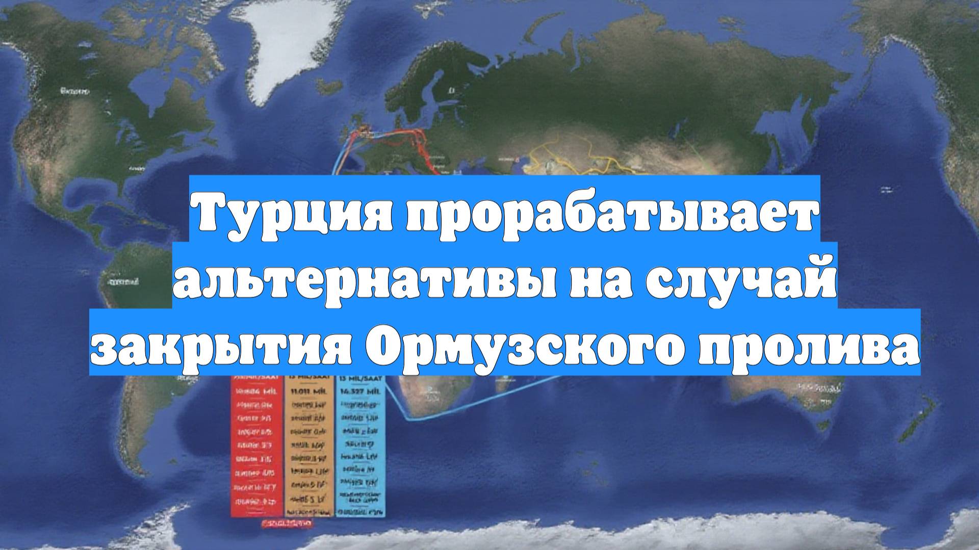 Турция прорабатывает альтернативы на случай закрытия Ормузского пролива