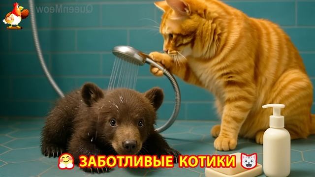 Заботливые котики спешат на помощь (101)