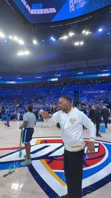 The Thunder fans are GAME 7 READY!! #NBAFinals