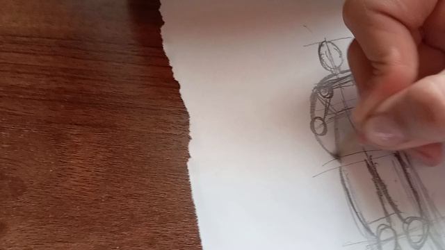 рисуем стоящую девушкк