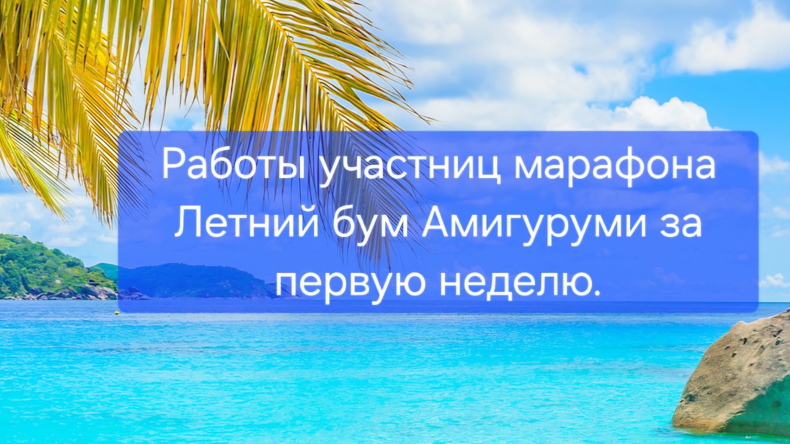 Работы участниц марафона Летний бум Амигуруми за первую неделю.