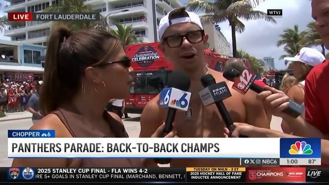 BACK to BEACH  Panthers 2025 Stanley Cup Parade