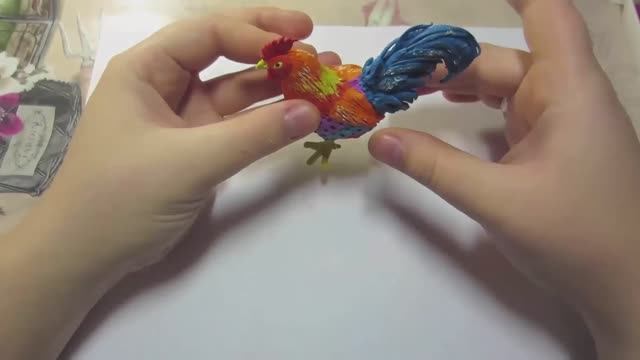 ЦВЕТНОЙ ПЕТУШОК ИЗ ПЛАСТИЛИНА 🧡💙 МИЛО И ЛЕГКО