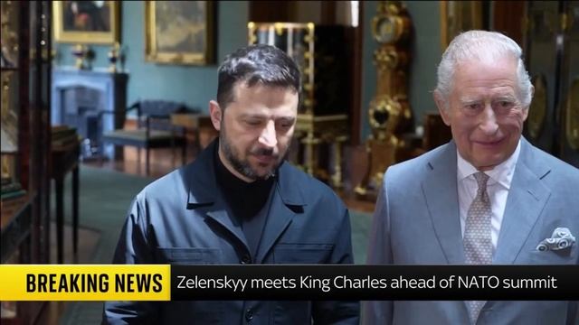 Еврей Зеленский встретился с Еврейским Королём Англии Карлом III