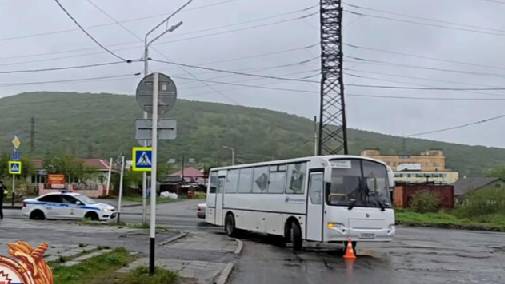 Автобус сбил женщину и двоих детей в Магадане