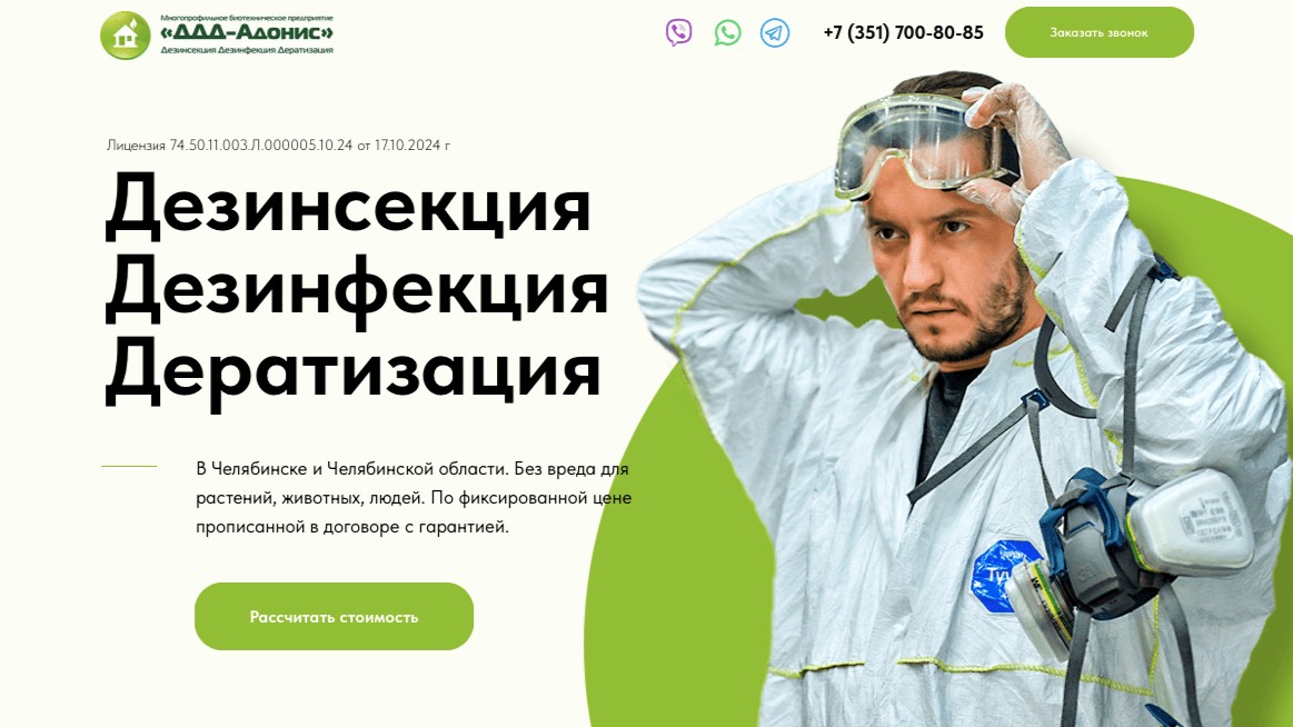 DDD-Adonis. Обзор сайта.