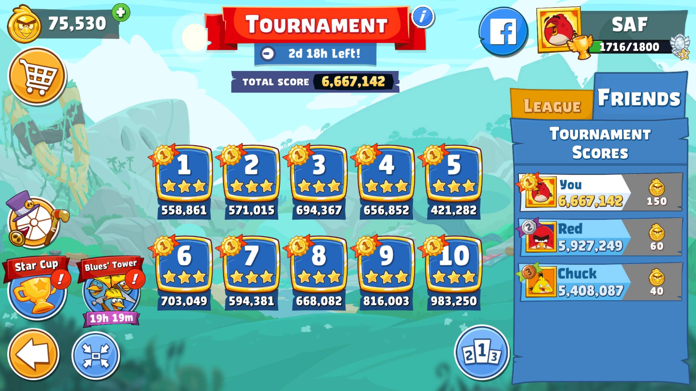 Angry Birds Friends. Турнир (23.06.2025). Все уровни 3 звезды. Прохождение от SAFa.