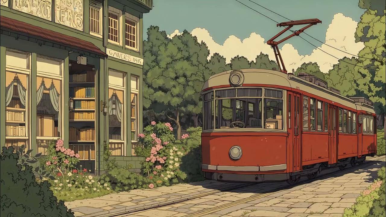 blooming streets where books meet nature   a playlist for peaceful, introspective rides