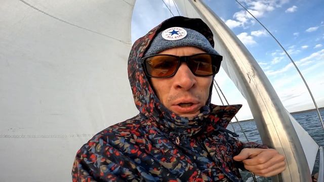 Осенняя прогулка НА САМОДЕЛЬНОМ ТРИМАРАНЕ . Команда отмороженных!