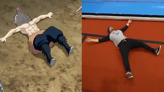 Stunts From Demon Slayer In Real Life (Kimetsu No Yaiba)