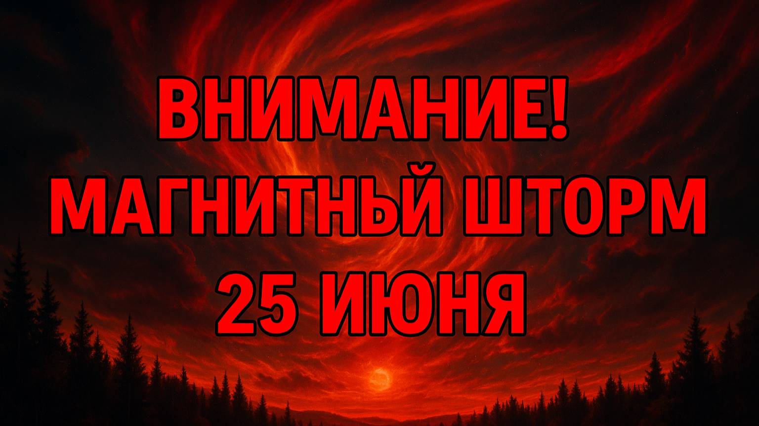 ВНИМАНИЕ! МАГНИТНЫЙ ШТОРМ 25 ИЮНЯ — ГОТОВЬТЕСЬ ЗАРАНЕЕ