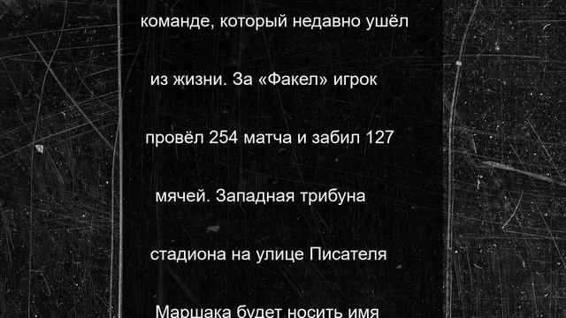 Трибуны воронежского стадиона «Факел» получили свои имена