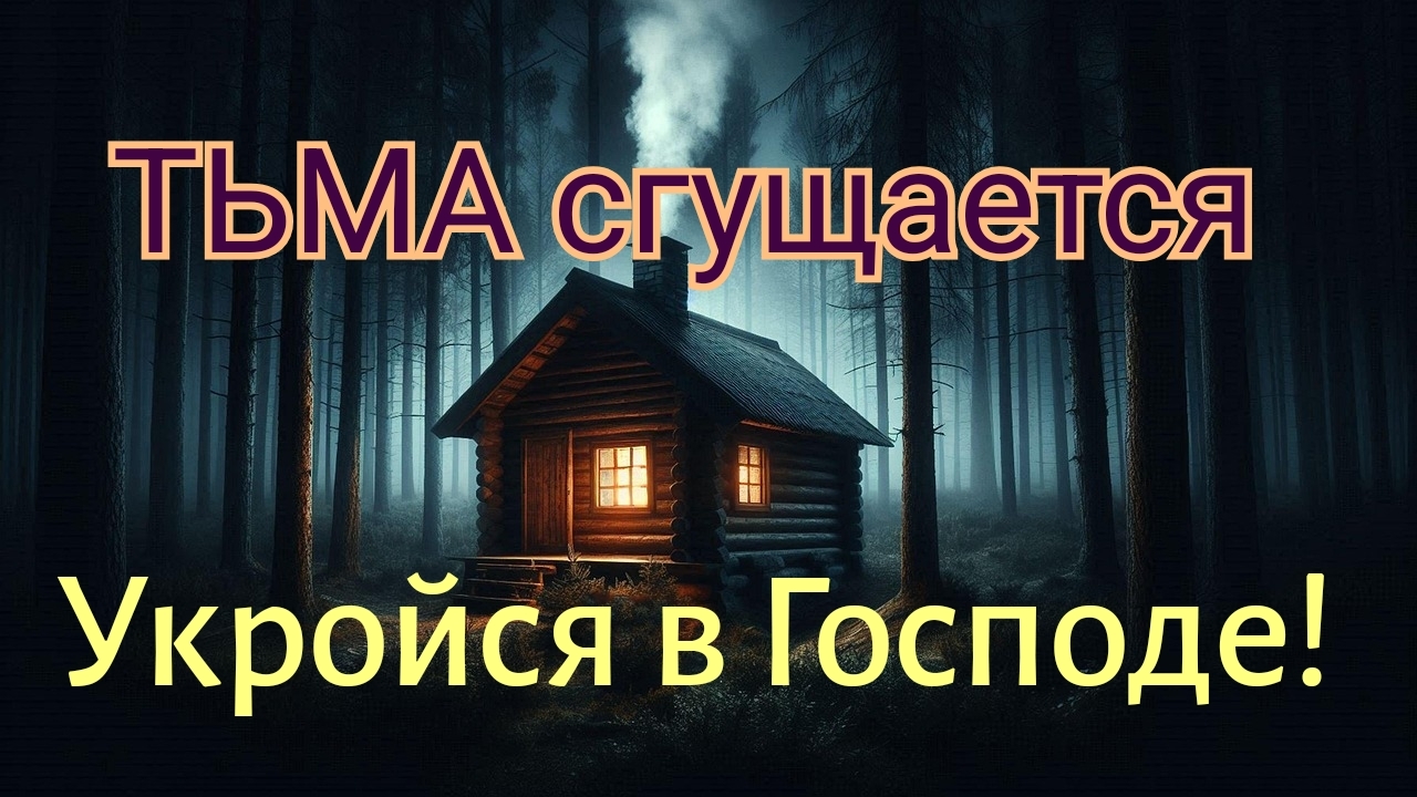 ТЬМА сгущается! УКРОЙСЯ В Господе \Мои свидетельства.