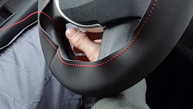 Установка оплетки из алькантары на руль Лада Гранта