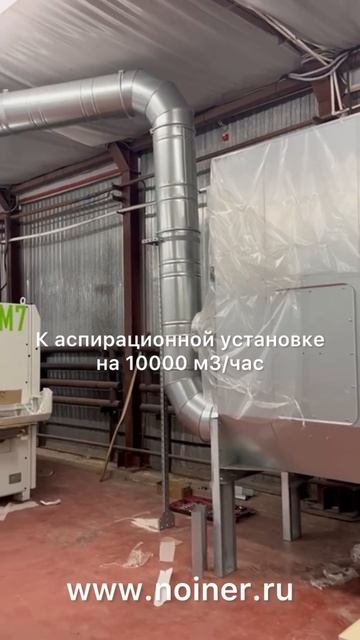 НОЙНЕР | Аспирационная система из оцинкованных воздуховодов для производства мебельных фасадов
