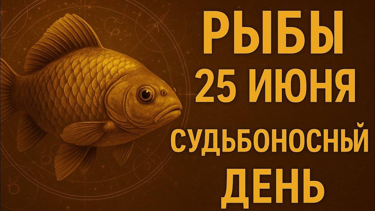 Рыбы. 25 июня. Вы это почувствуете сразу. Гороскоп, который говорит сердцем. Гороскоп на сегодня
