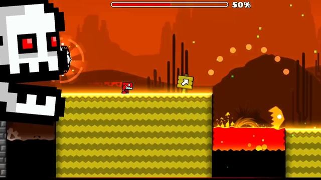 geometry dash subzero 2.2: press start full gameplay level