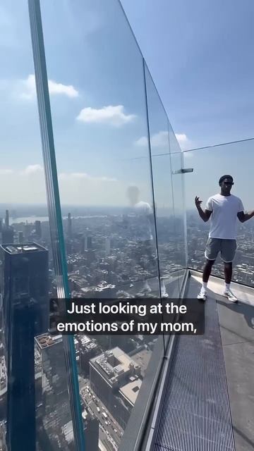 VJ Edgecombe took a 1,131ft trip in the sky to #EdgeNYC ahead of Draft Night!