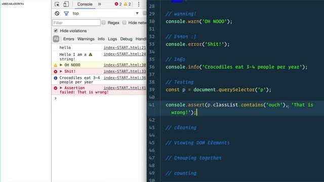 14 советов и трюков в Chrome Dev Tools - #JavaScript30 9/30