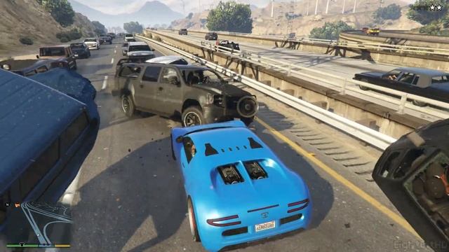 GTA 5 100 Tons Super Car Rampage #28 HD Grand Theft Auto 5
