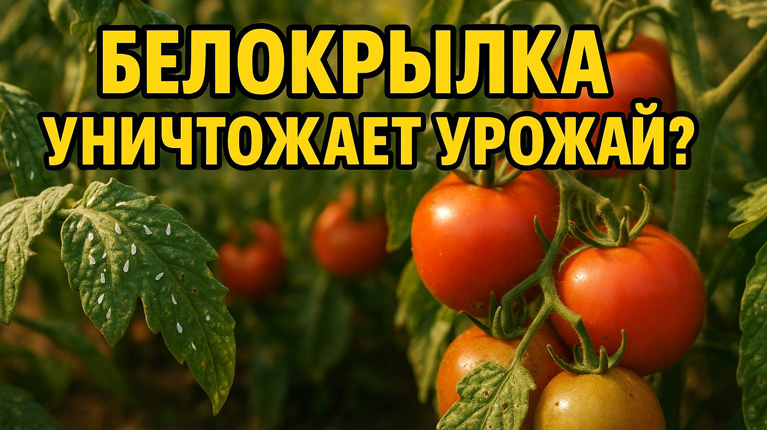 Белокрылка уничтожает урожай? Вот что нужно срочно сделать!