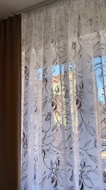 Тюль Под Лён Цветы