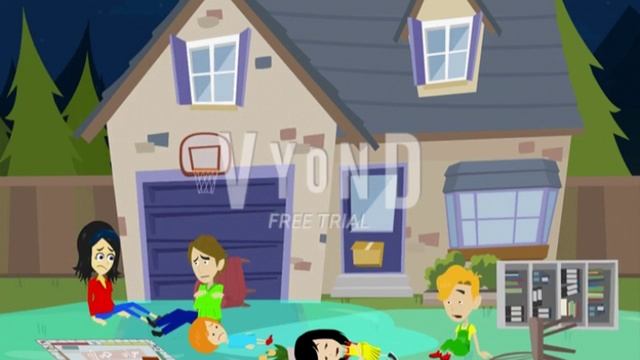 Caillou floods the house (Все лучшее-друзьям)