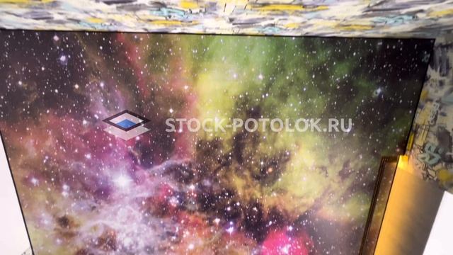 Фотопечать в натяжном потолке.