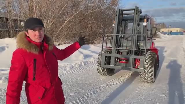 JACи снега не боятся CPCD 35 Off Road Погрузчик-вездеход полноприводный