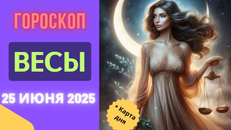 ♎️ ГОРСКОП НА СЕГОДНЯ 25 ИЮНЯ ДЛЯ ВЕСОВ — ГАРМОНИЯ И ВЗАИМОПОНИМАНИЕ!